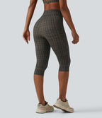 Legging de yoga Halara UltraSculpt™ à carreaux, taille haute, cordon de serrage et poches