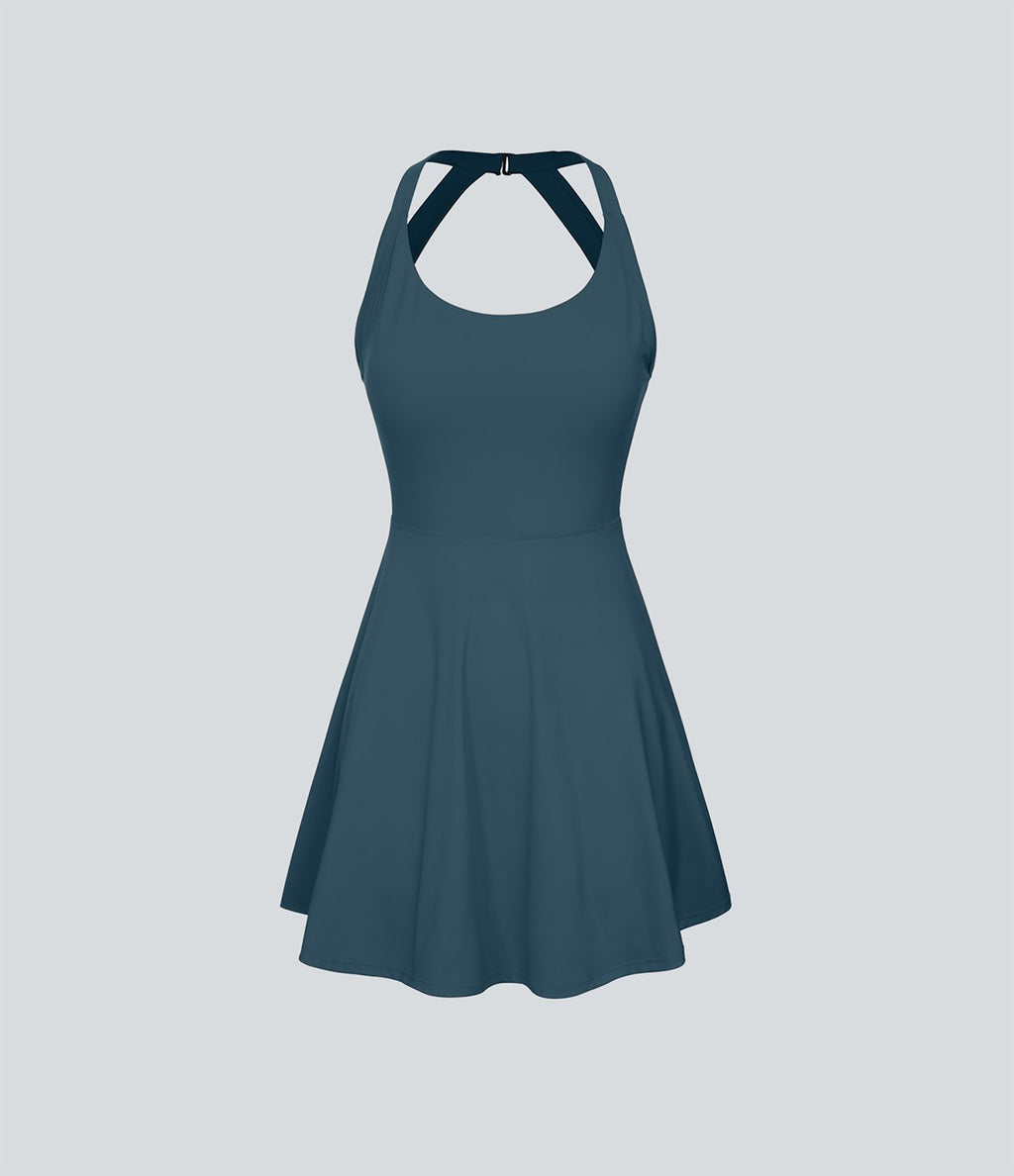 Robe de sport danse mini évasée E-G