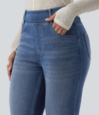 Jean évasé Halara Flex™ casual taille haute avec poches