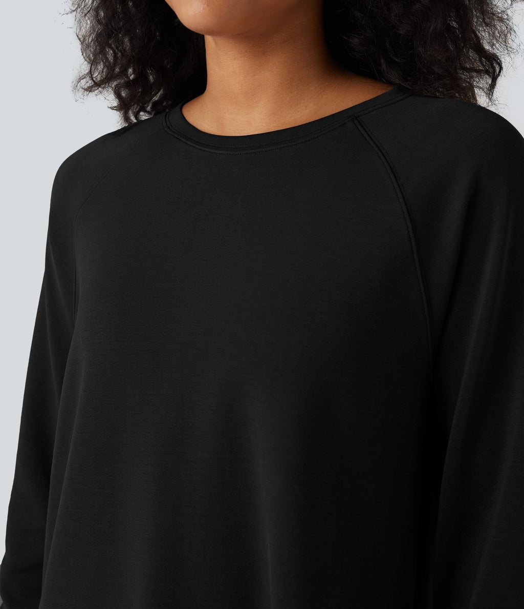 Sweat-shirt décontracté SpacerTek™ col rond et manches longues