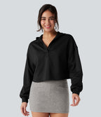 Sweat-shirt à capuche décontracté manches longues