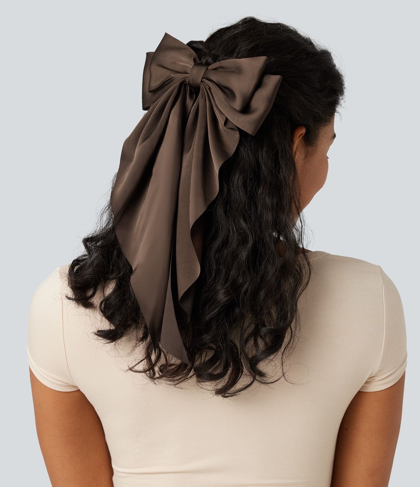 Barrette nœud en satin