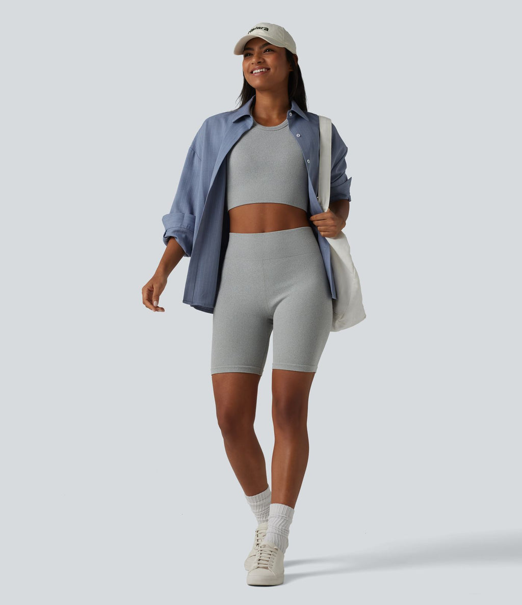 OneForm Seamless Flow Crop top casual dos nageur sans couture