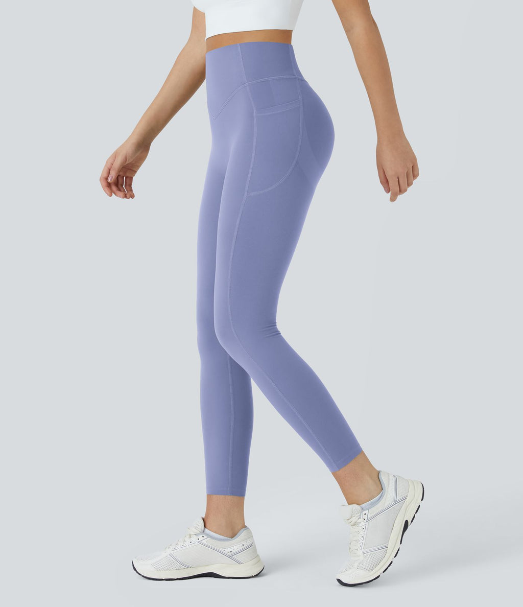 Legging d'entraînement gainant galbant taille haute avec effet scrunch et poches Halara UltraSculpt™