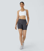 Short Course Biker Yoga Taille Haute avec Poches Latérales