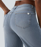 Halara Flex™ Jean large 7/8 taille mi-haute avec poches