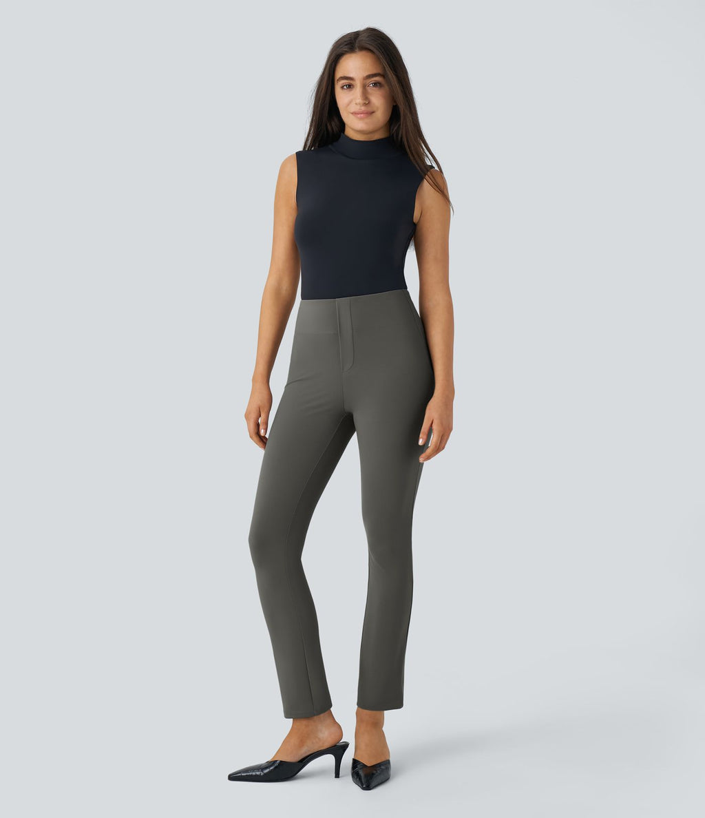 Pantalon tailleur fuselé taille haute Halara Flex™ avec poches