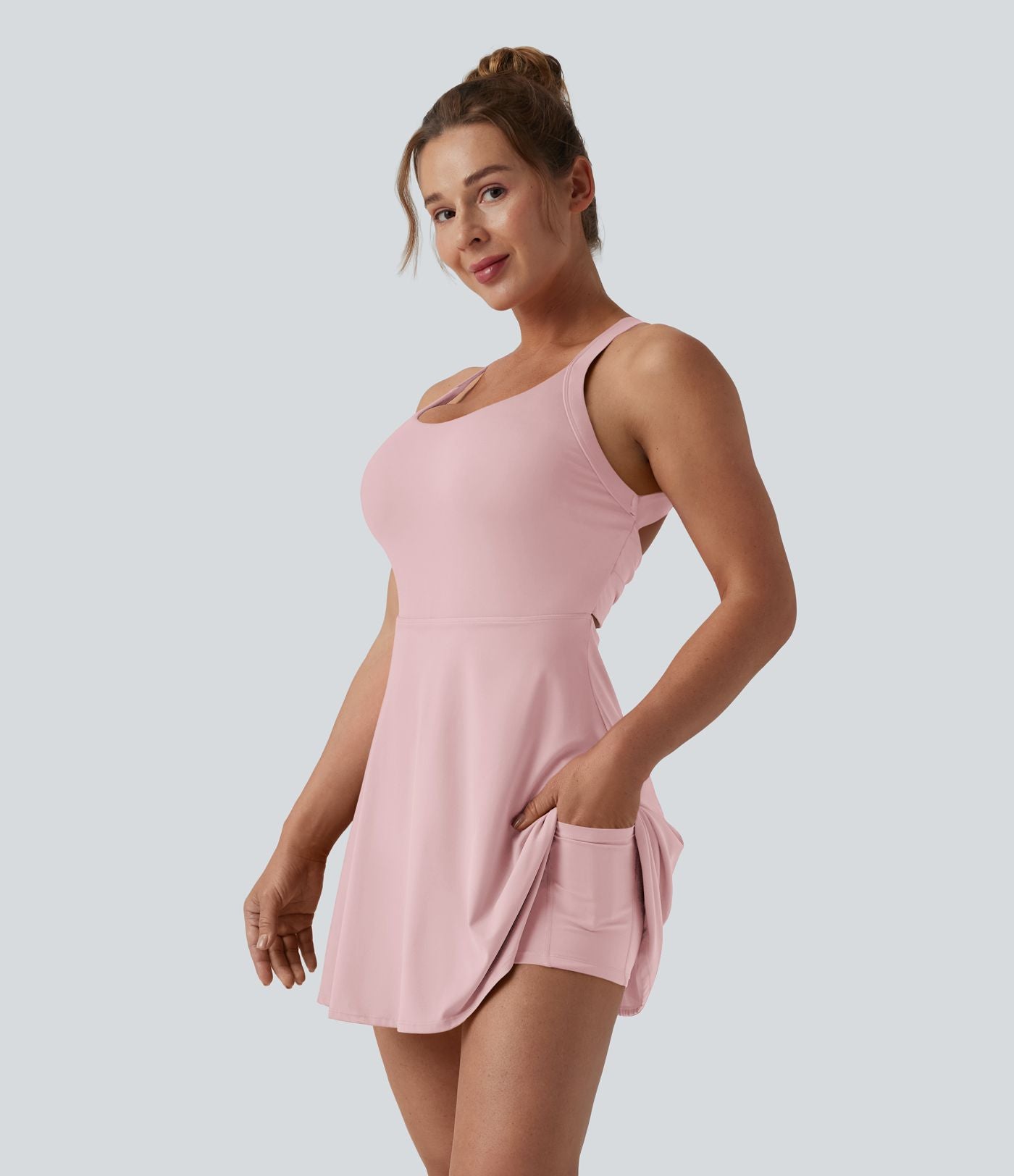 Robe de danse SoftlyZero™ Airy dos nu torsadé effet frais InstantCool, accès facile Easy Peasy, bonnets E-G