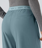 Pantalon de costume Breezeful™ à taille haute, jambes larges, poches latérales et séchage rapide