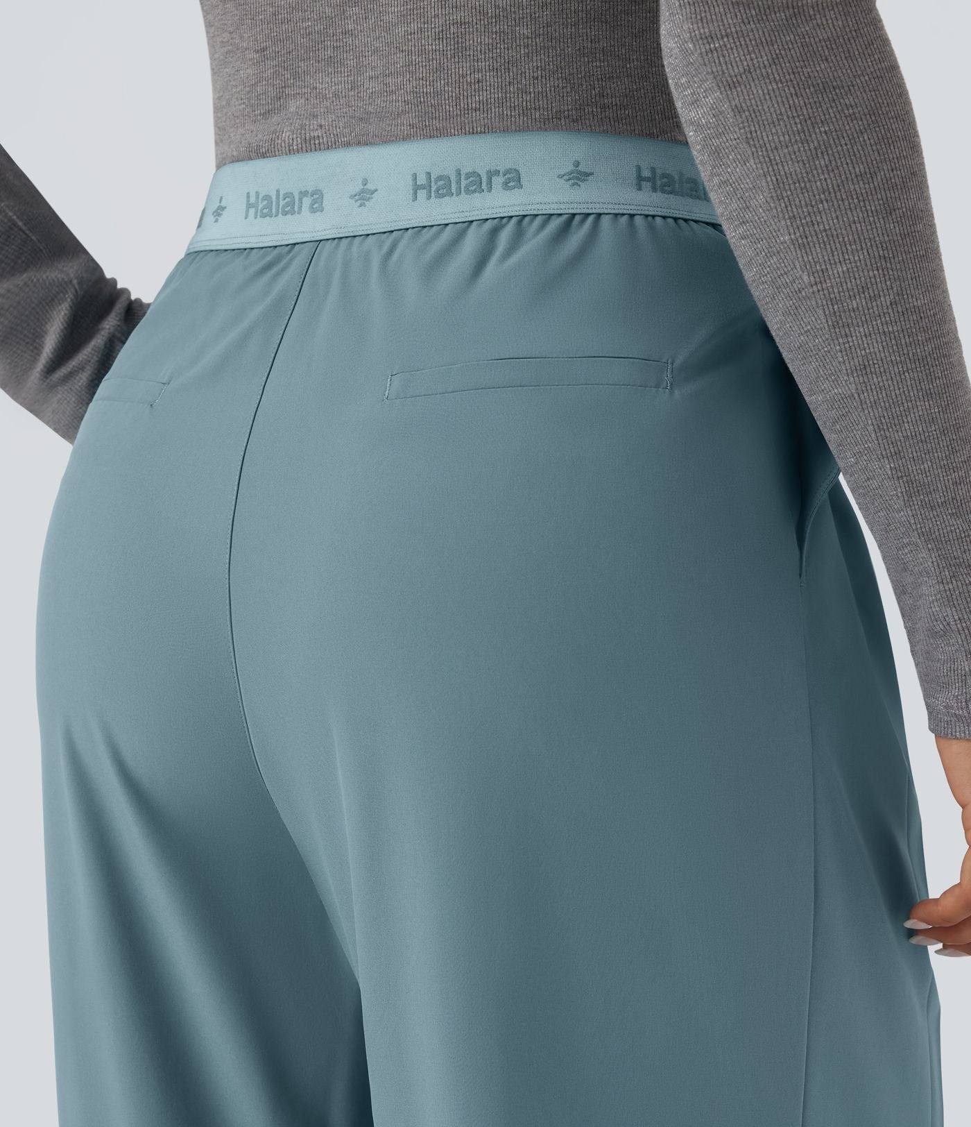 Pantalon de costume Breezeful™ à taille haute, jambes larges, poches latérales et séchage rapide