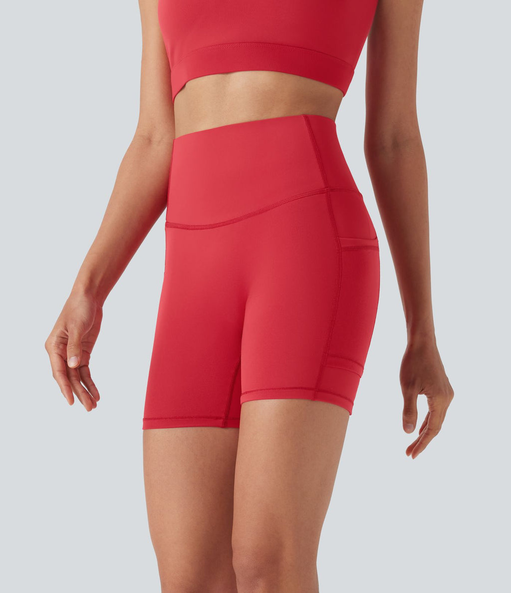 Short 2-en-1 d'entraînement gainant taille haute à séchage rapide avec poches Breezeful™