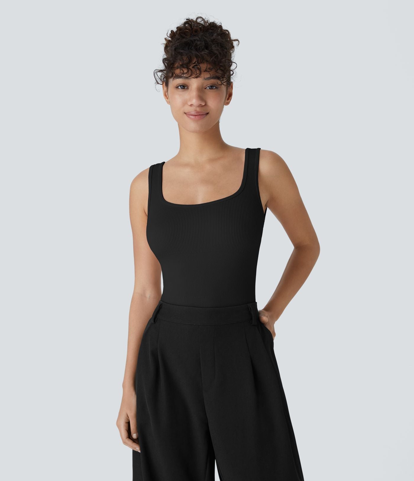 Combinaison lisse décolleté carré sans couture OneForm Seamless Flow
