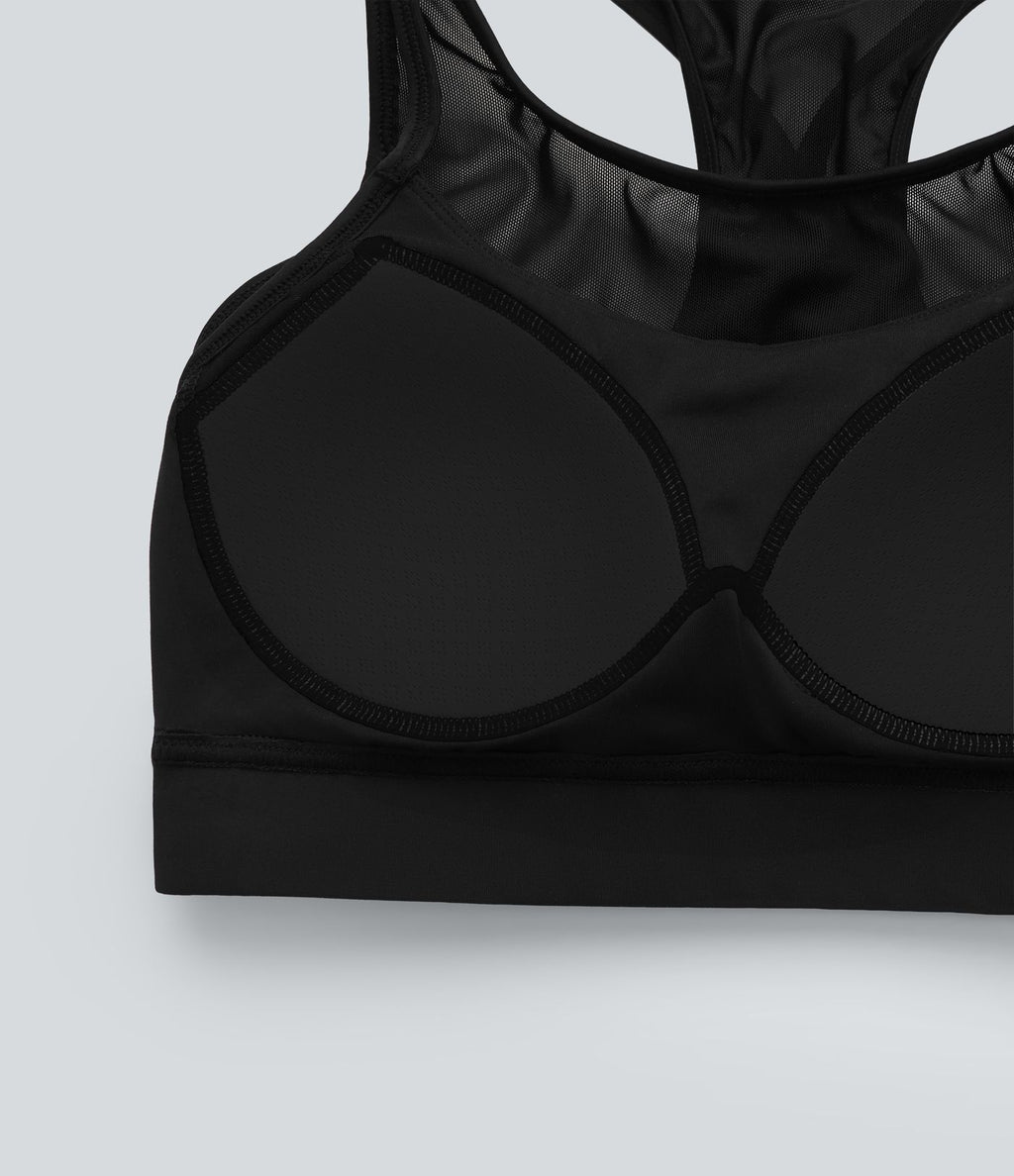 Brassière de sport entraînement SpeedWave™ soutien intermédiaire dos nageur mesh contrastant séchage rapide bonnets A-D
