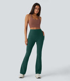 Pantalon de yoga à coupe bootcut gainant taille haute avec poches Halara UltraSculpt™