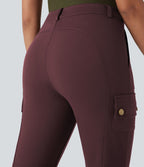 Pantalon cargo bootcut randonnée taille moyenne DayStretch avec poches