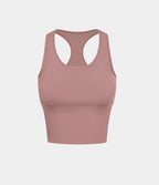 Softlyzero™ Plush Plus Débardeur Yoga Crop à Col U Plongeant Dos Nu Dos Nageur Découpé - UPF50+