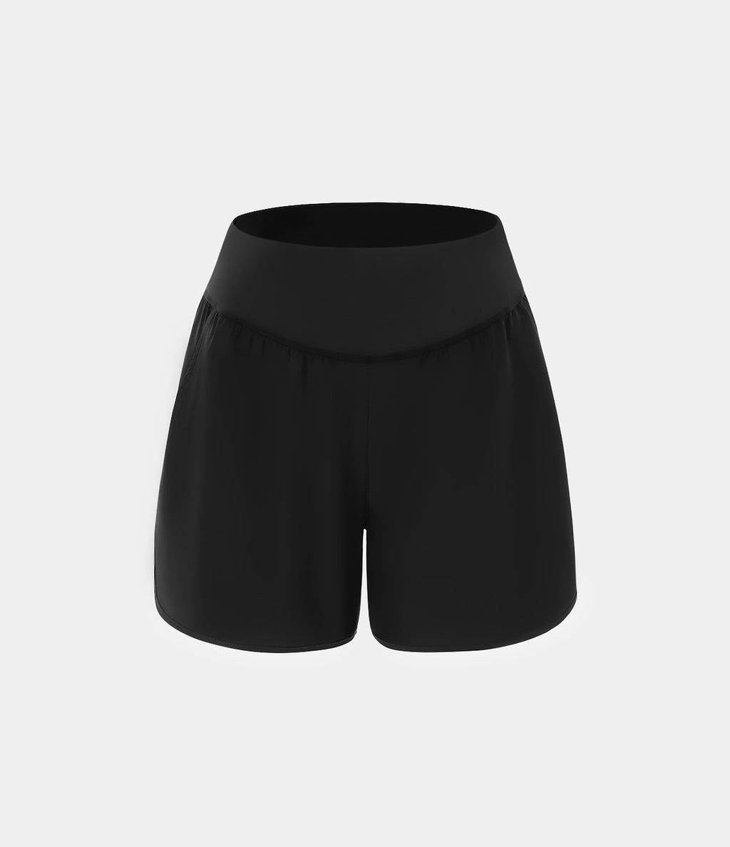 Breezeful™ Shorts 10cm Casual à Séchage Rapide Taille Haute et Poche Latérale